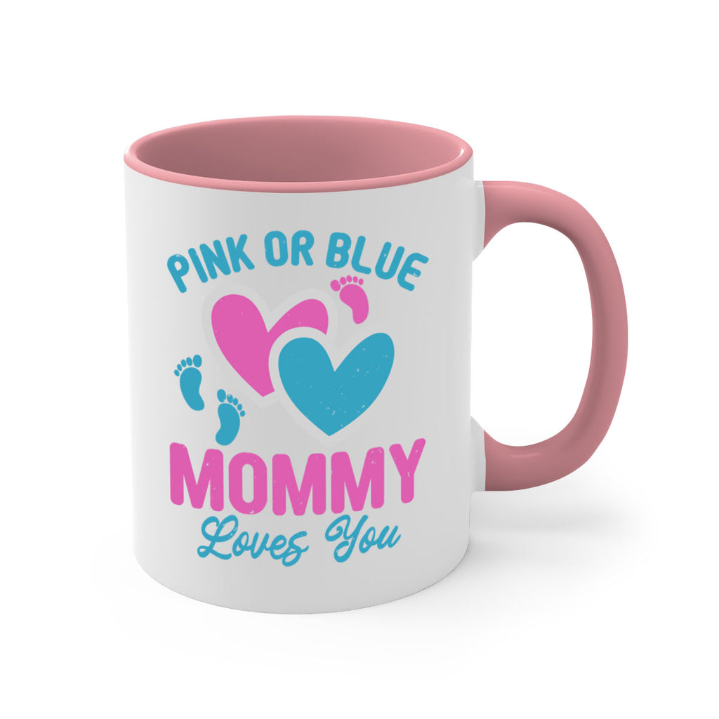 Pink or blue mommy loves you Style 180#- baby2-Mug / Coffee Cup