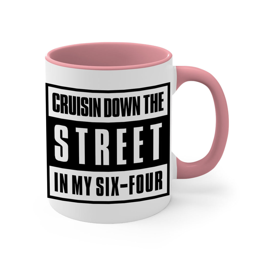 cruisin down the street 181#- black words - phrases-Mug / Coffee Cup