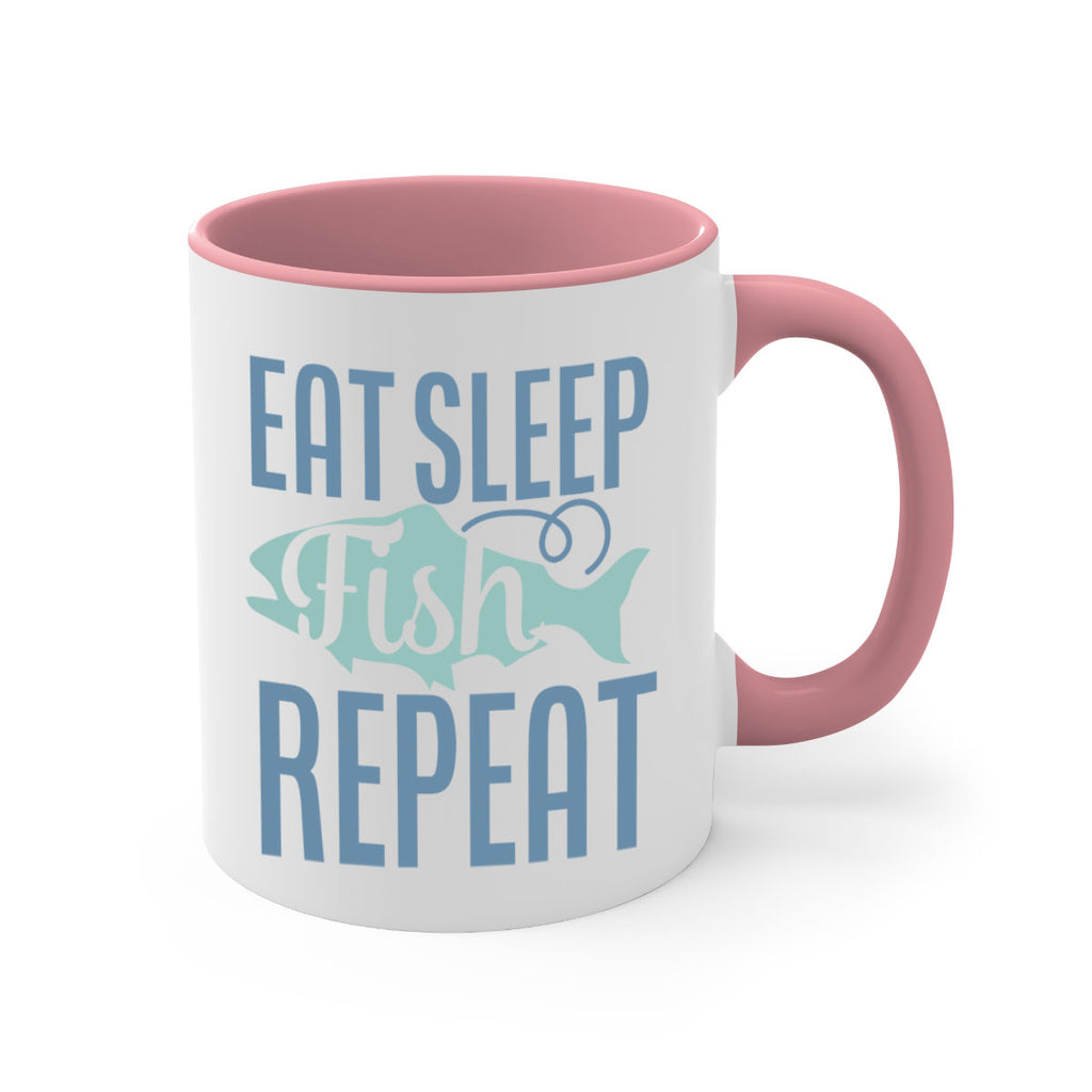 eat sleep fish repeat 222#- fishing-Mug / Coffee Cup