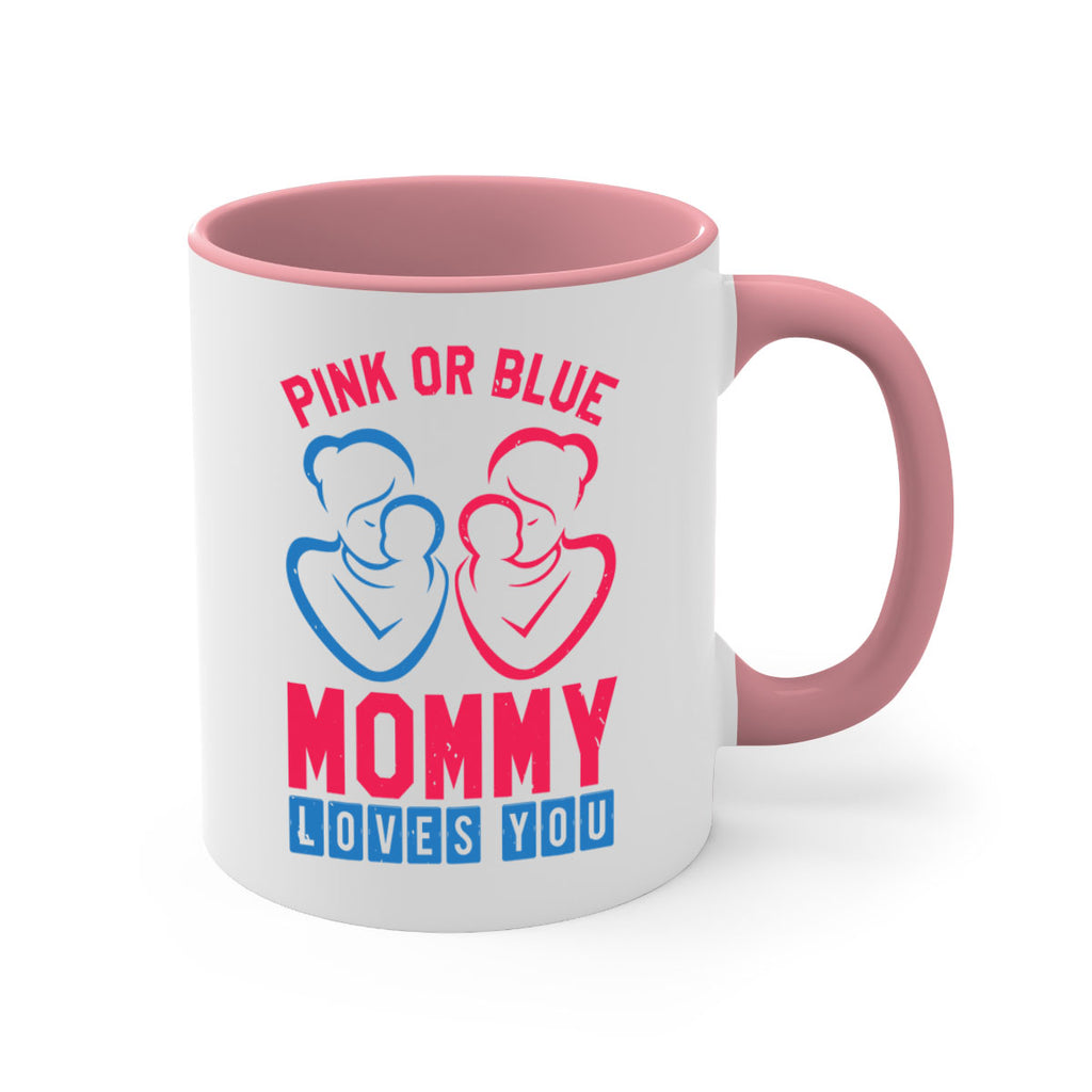 pink or blue Mommy Loves you Style 21#- baby shower-Mug / Coffee Cup