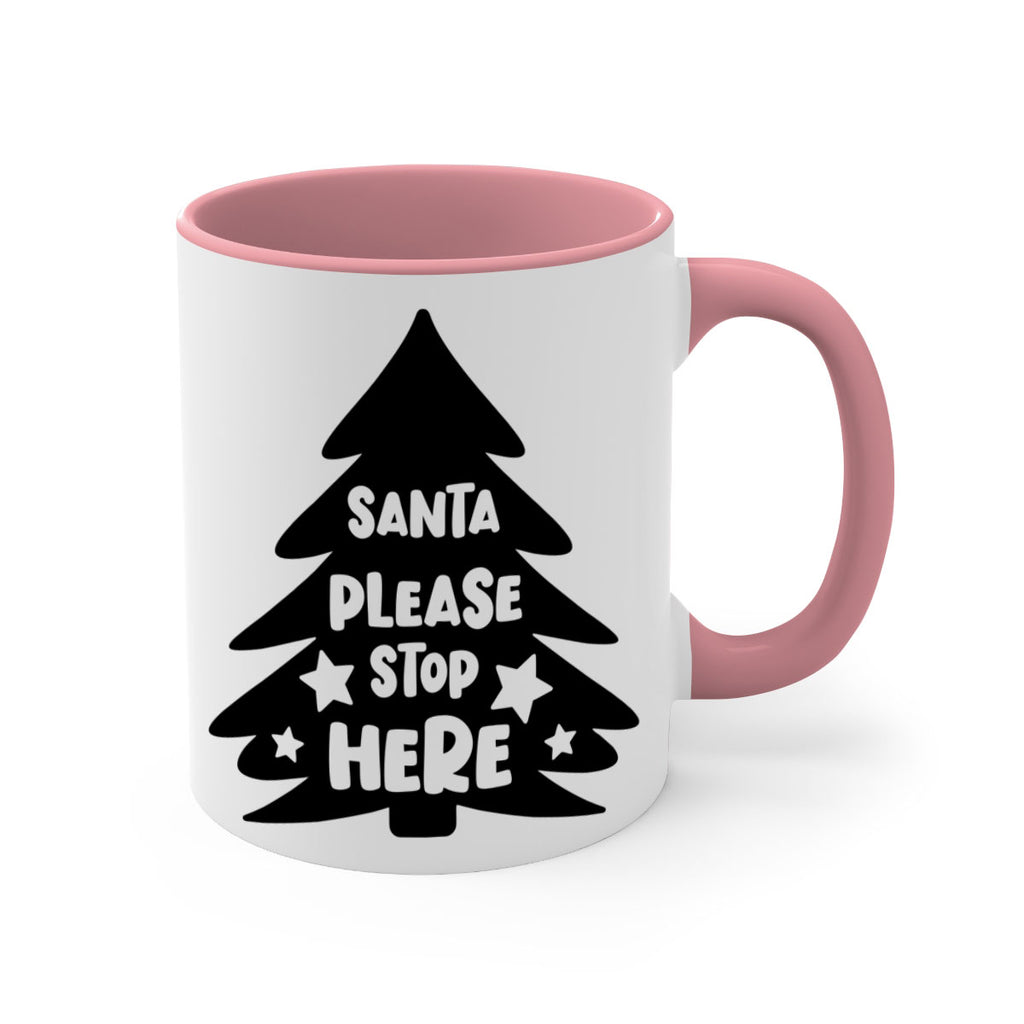 santa please stop here style 607#- christmas-Mug / Coffee Cup