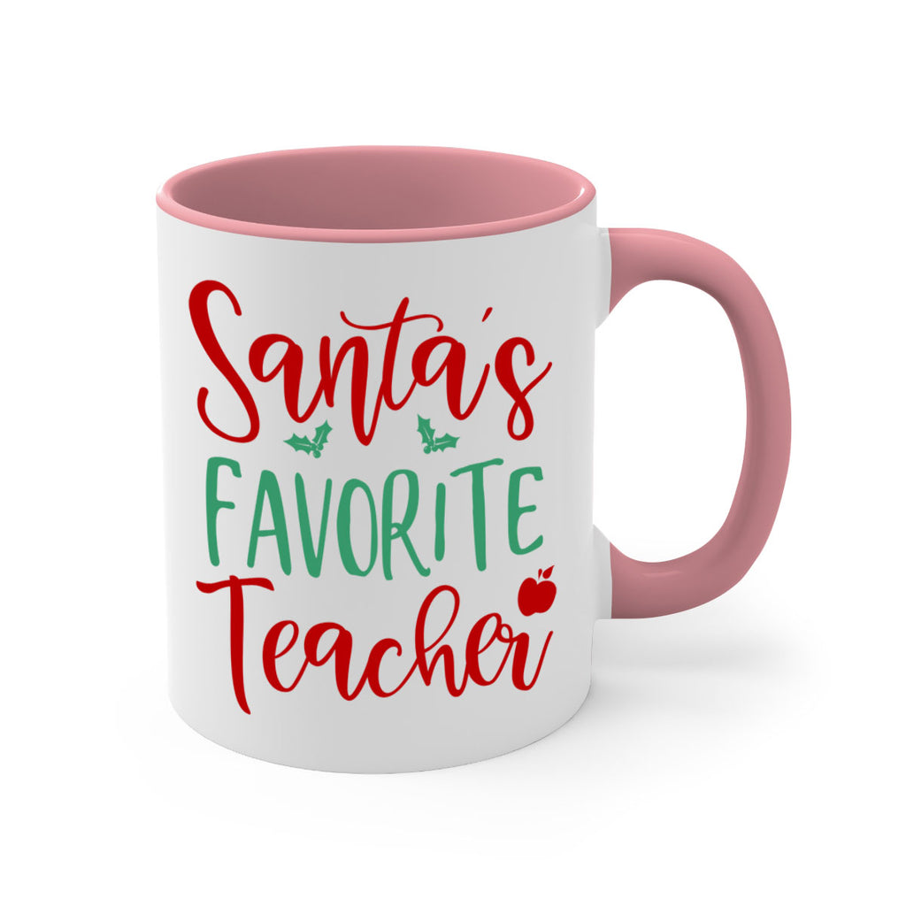 santa s favorite teacher style 609#- christmas-Mug / Coffee Cup