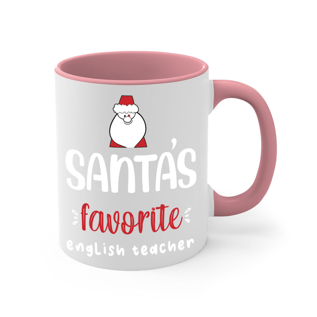 santa's favorite english teacher style 613#- christmas-Mug / Coffee Cup