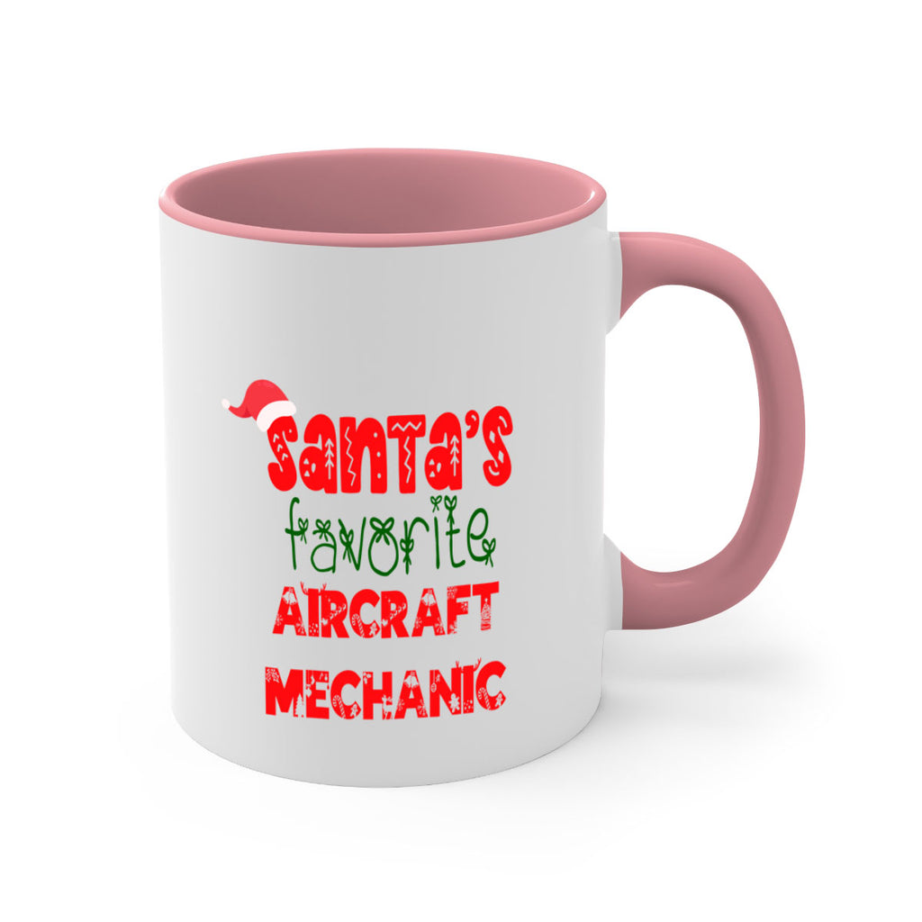 santas favorite aircraft mechanic style 634#- christmas-Mug / Coffee Cup