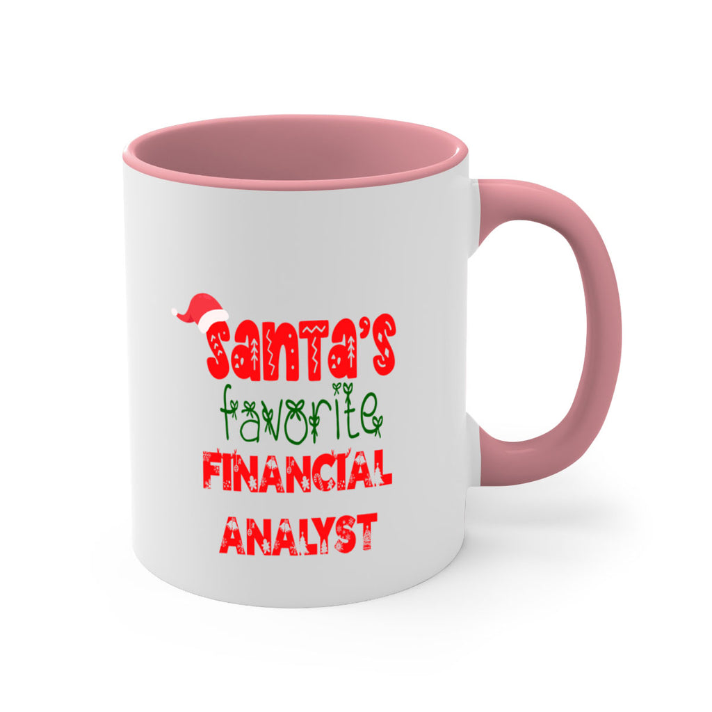 santas favorite financial analyst style 817#- christmas-Mug / Coffee Cup