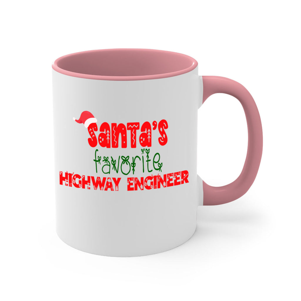 santas favorite highway engineer style 869#- christmas-Mug / Coffee Cup