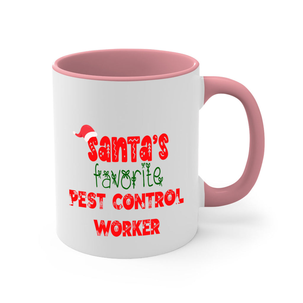santas favorite pest control worker style 1008#- christmas-Mug / Coffee Cup