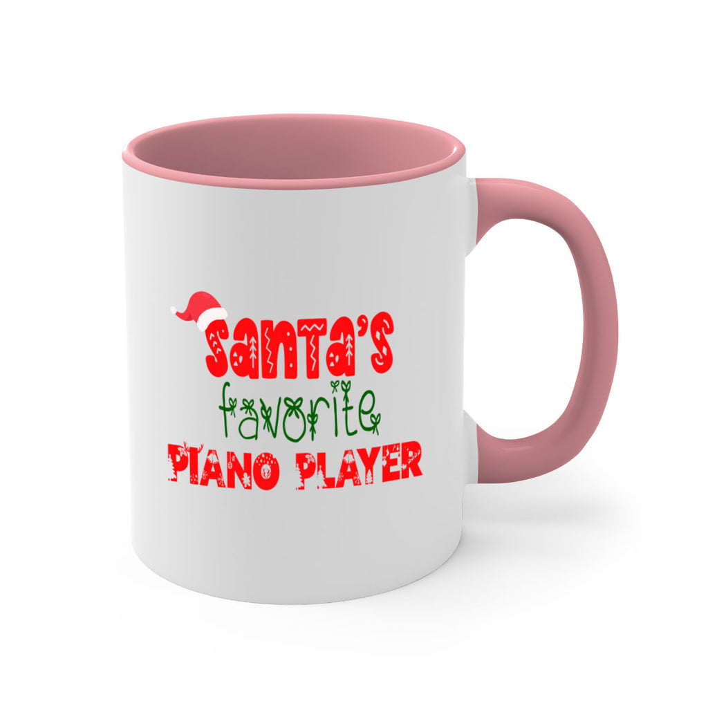 santas favorite piano player style 1019#- christmas-Mug / Coffee Cup