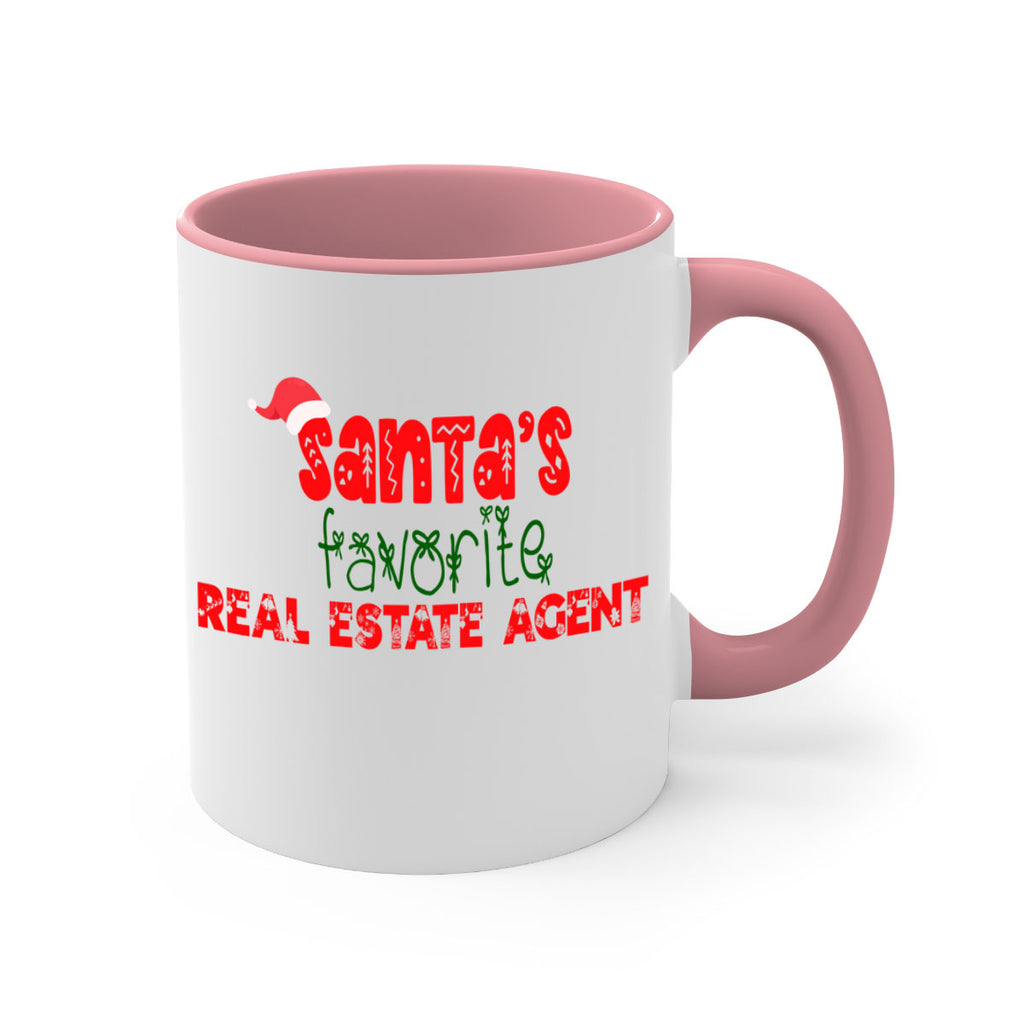 santas favorite real estate agent style 1055#- christmas-Mug / Coffee Cup