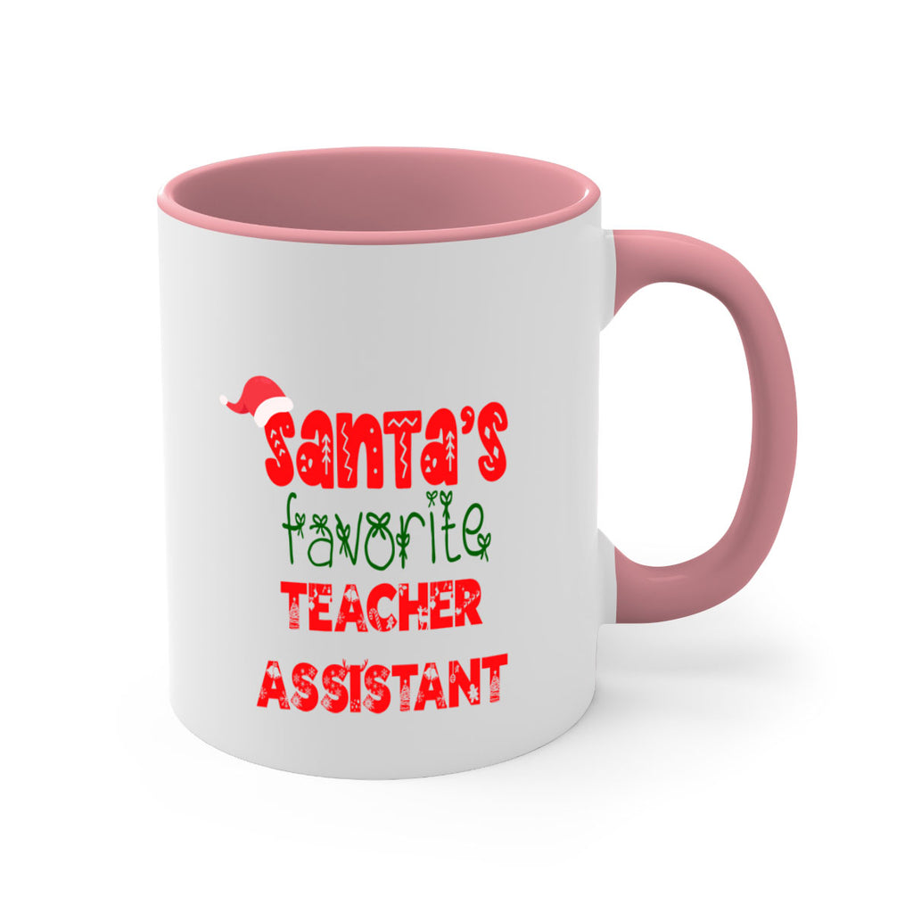santas favorite teacher assistant style 1117#- christmas-Mug / Coffee Cup