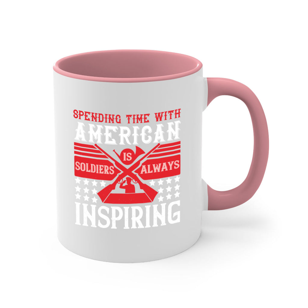 spending time with america’s soldiers is always inspiring 30#- veterns day-Mug / Coffee Cup