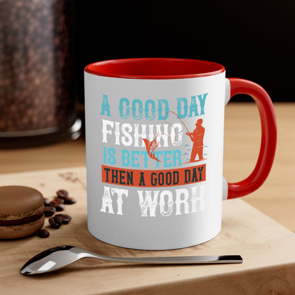 a good day fishing 186#- fishing-Mug / Coffee Cup