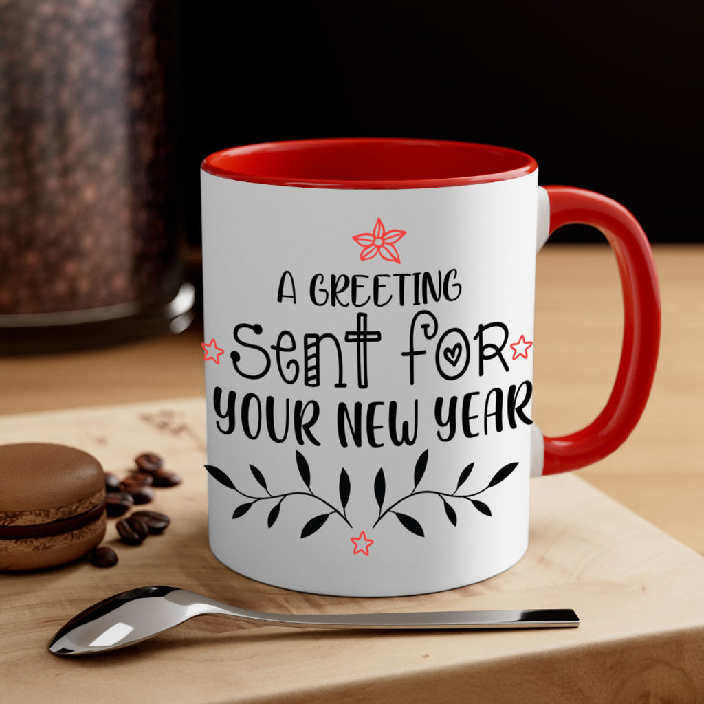 a greeting sent for your new year style 40#- christmas-Mug / Coffee Cup