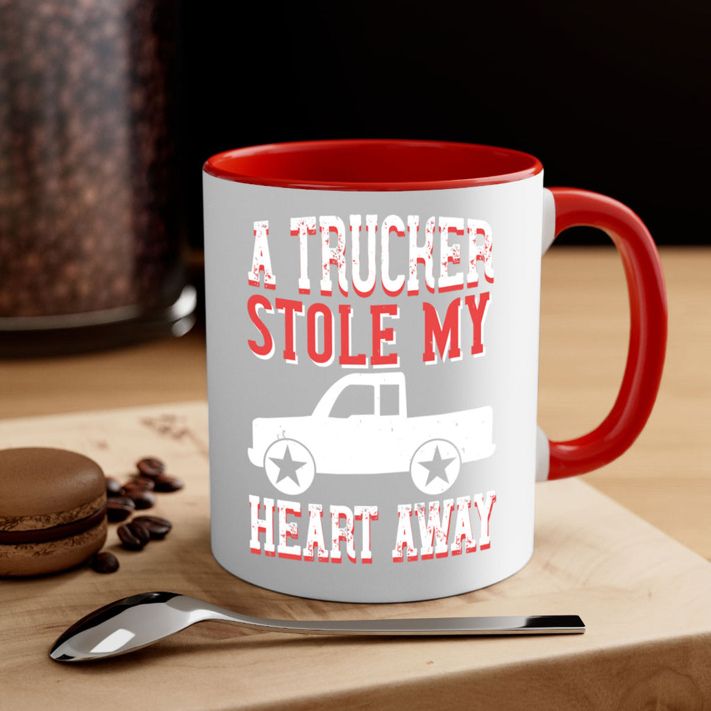 a trucker stole my heart away Style 39#- truck driver-Mug / Coffee Cup