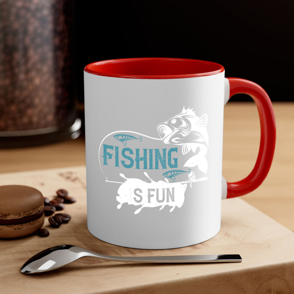 fishing is fun 274#- fishing-Mug / Coffee Cup