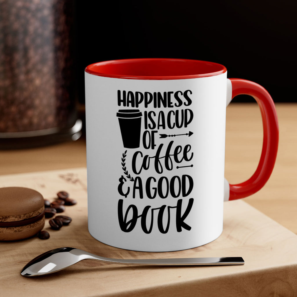 happiness is a cup of coffee 39#- Reading - Books-Mug / Coffee Cup