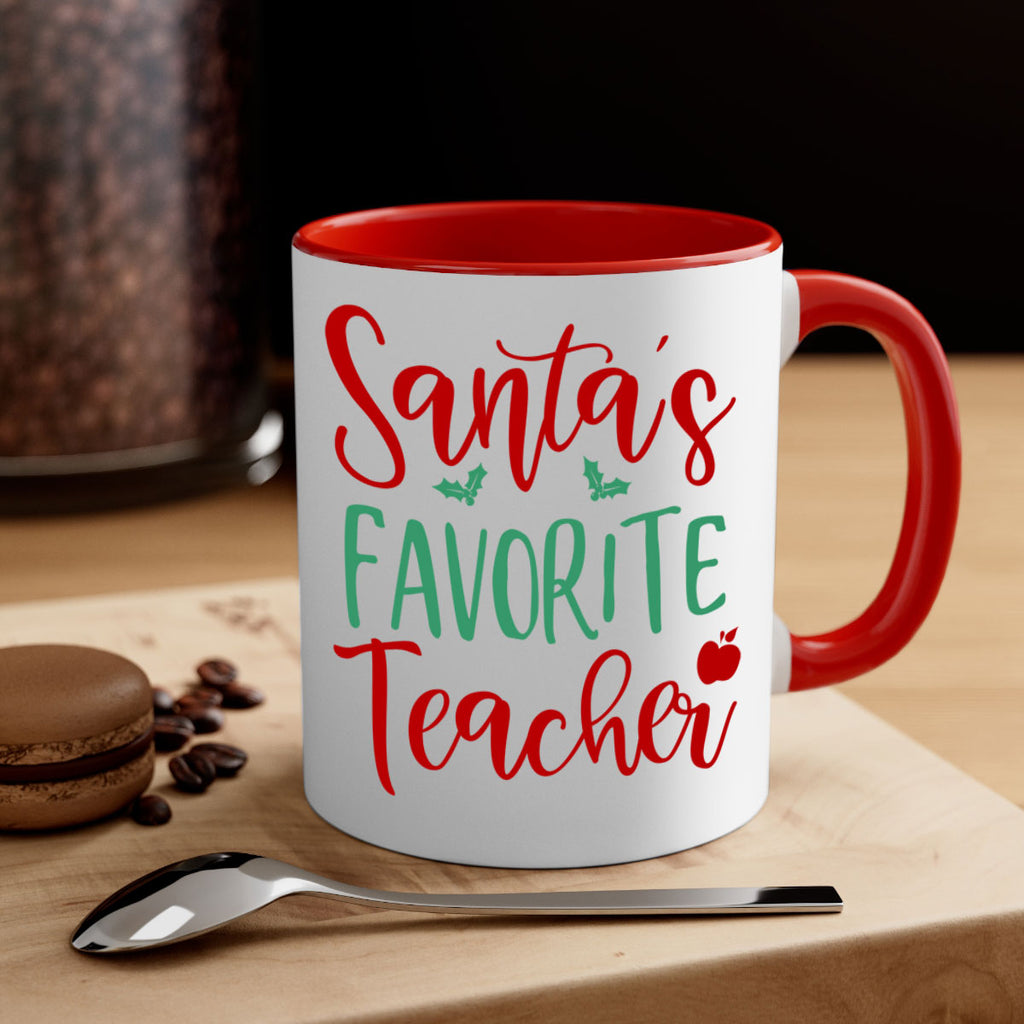 santa s favorite teacher style 609#- christmas-Mug / Coffee Cup
