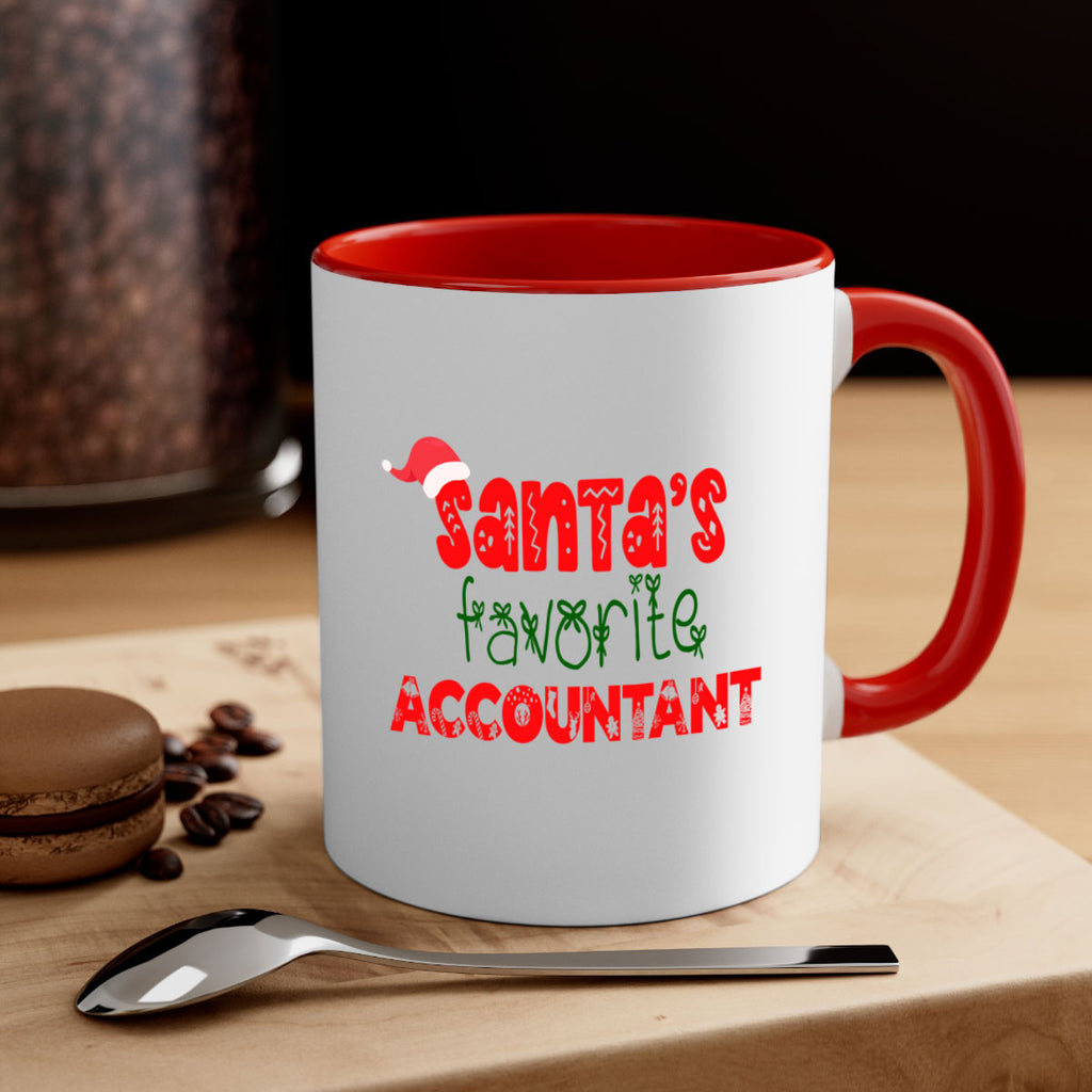 santas favorite accountant style 617#- christmas-Mug / Coffee Cup