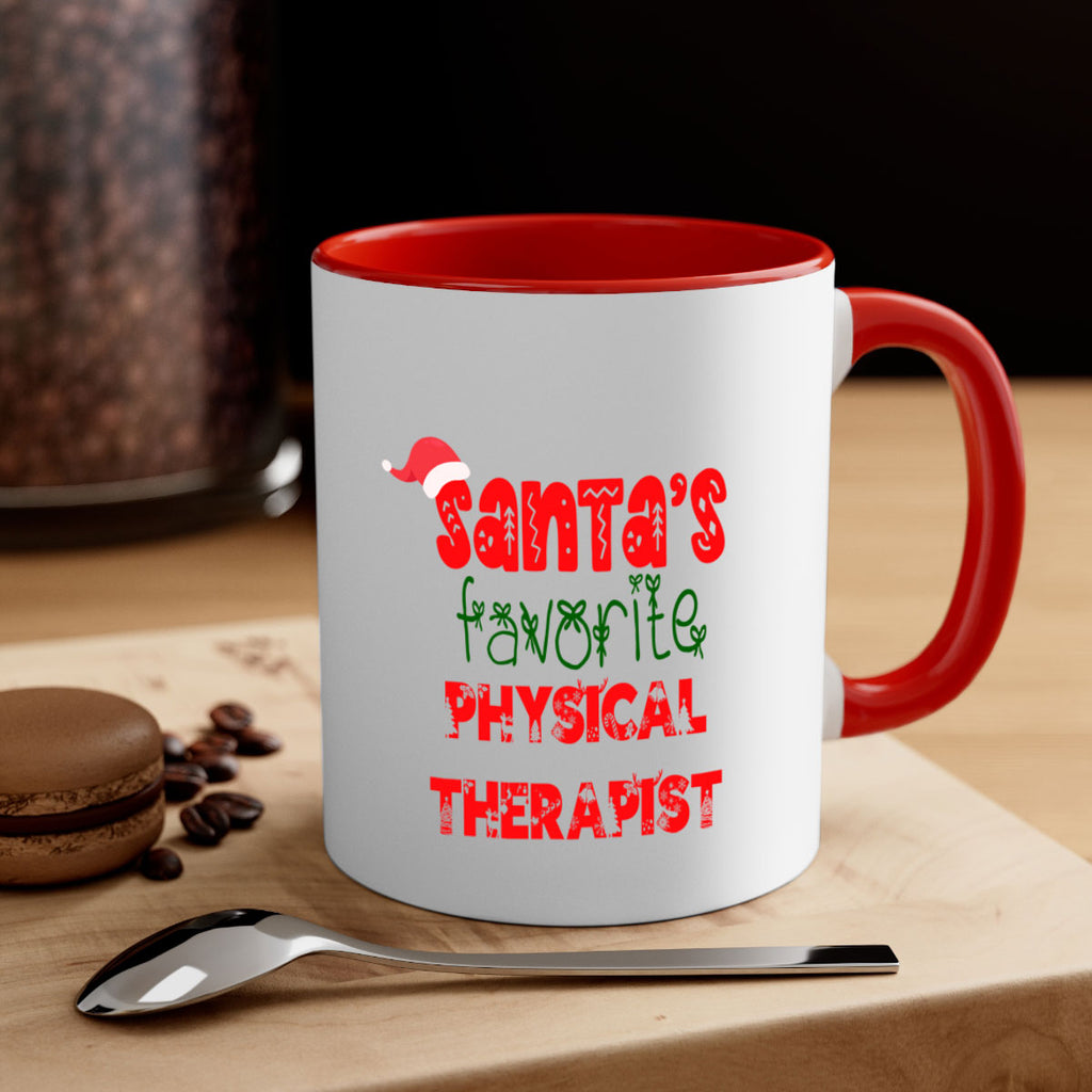 santas favorite physical therapist style 1015#- christmas-Mug / Coffee Cup