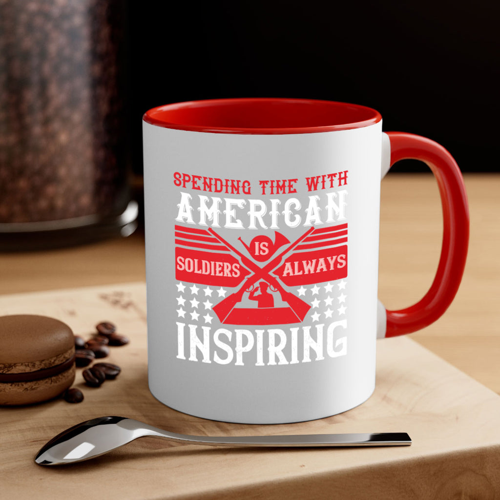 spending time with america’s soldiers is always inspiring 30#- veterns day-Mug / Coffee Cup