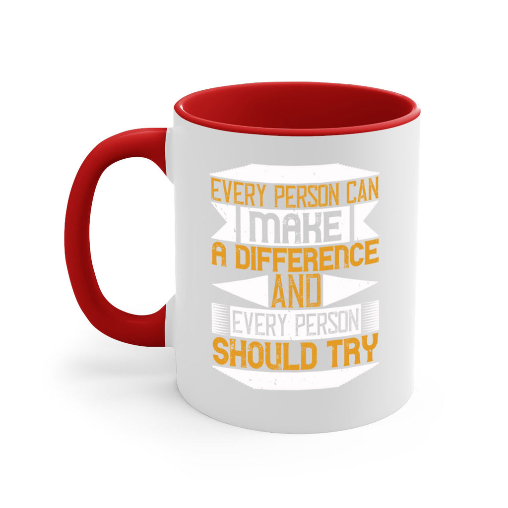 Every person can make a difference and every person should try Style 3#-Volunteer-Mug / Coffee Cup
