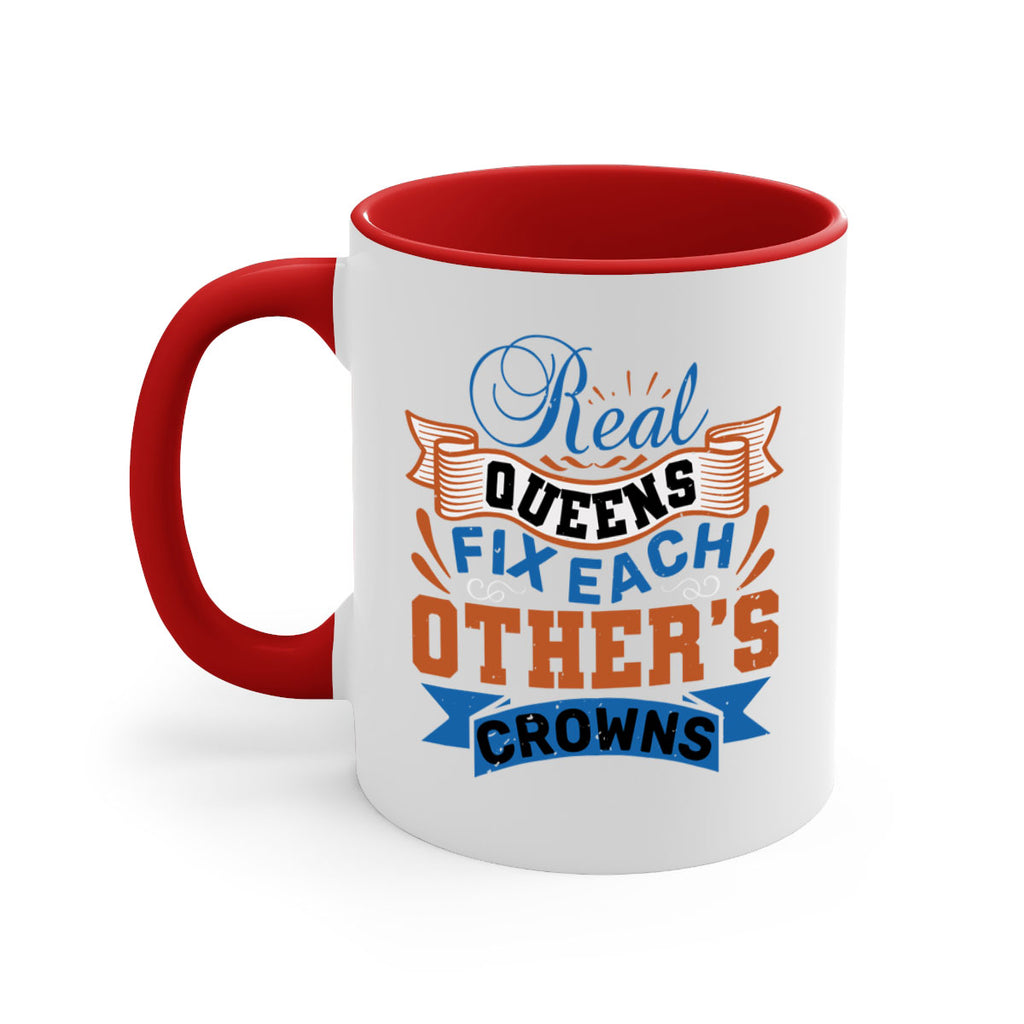 Real queens fix each other’s crowns Style 62#- best friend-Mug / Coffee Cup