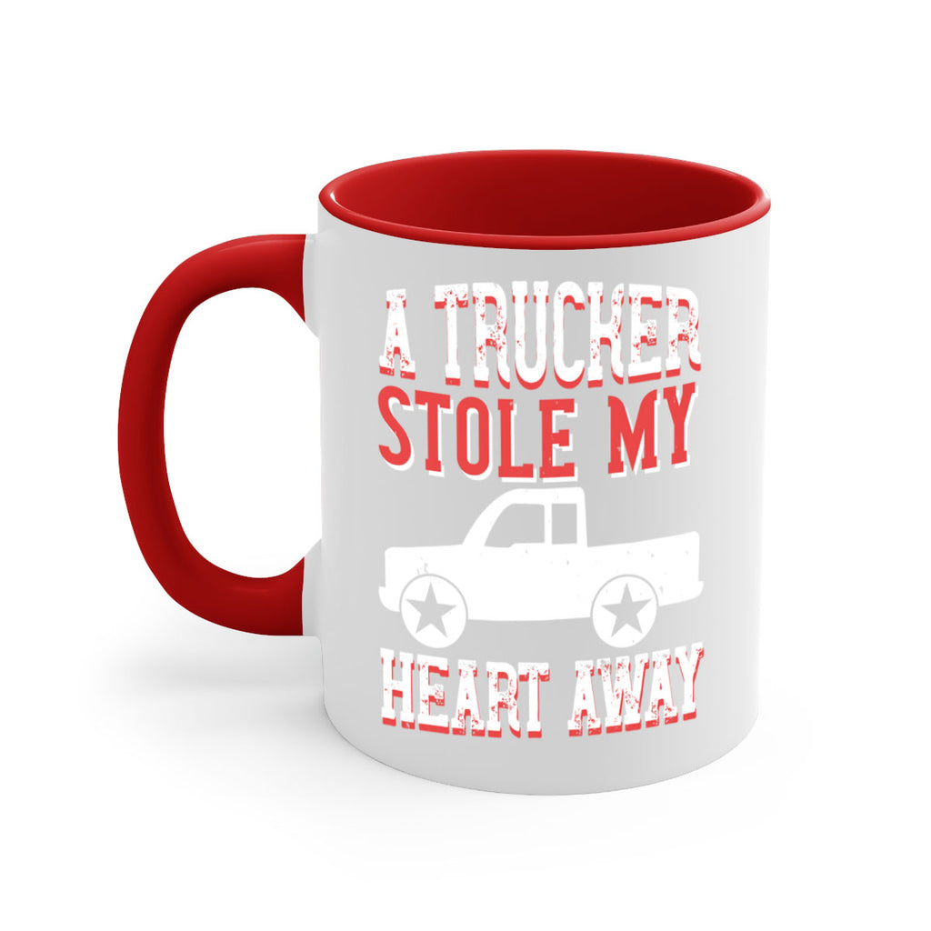 a trucker stole my heart away Style 39#- truck driver-Mug / Coffee Cup
