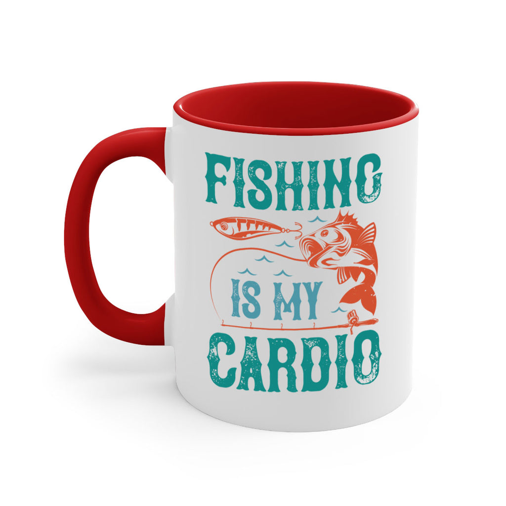 fishing is my cardio 142#- fishing-Mug / Coffee Cup