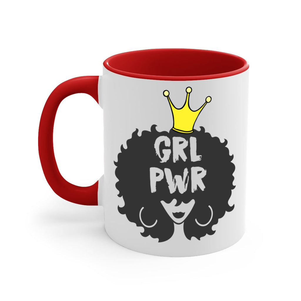 girl power with crown 34#- Black women - Girls-Mug / Coffee Cup