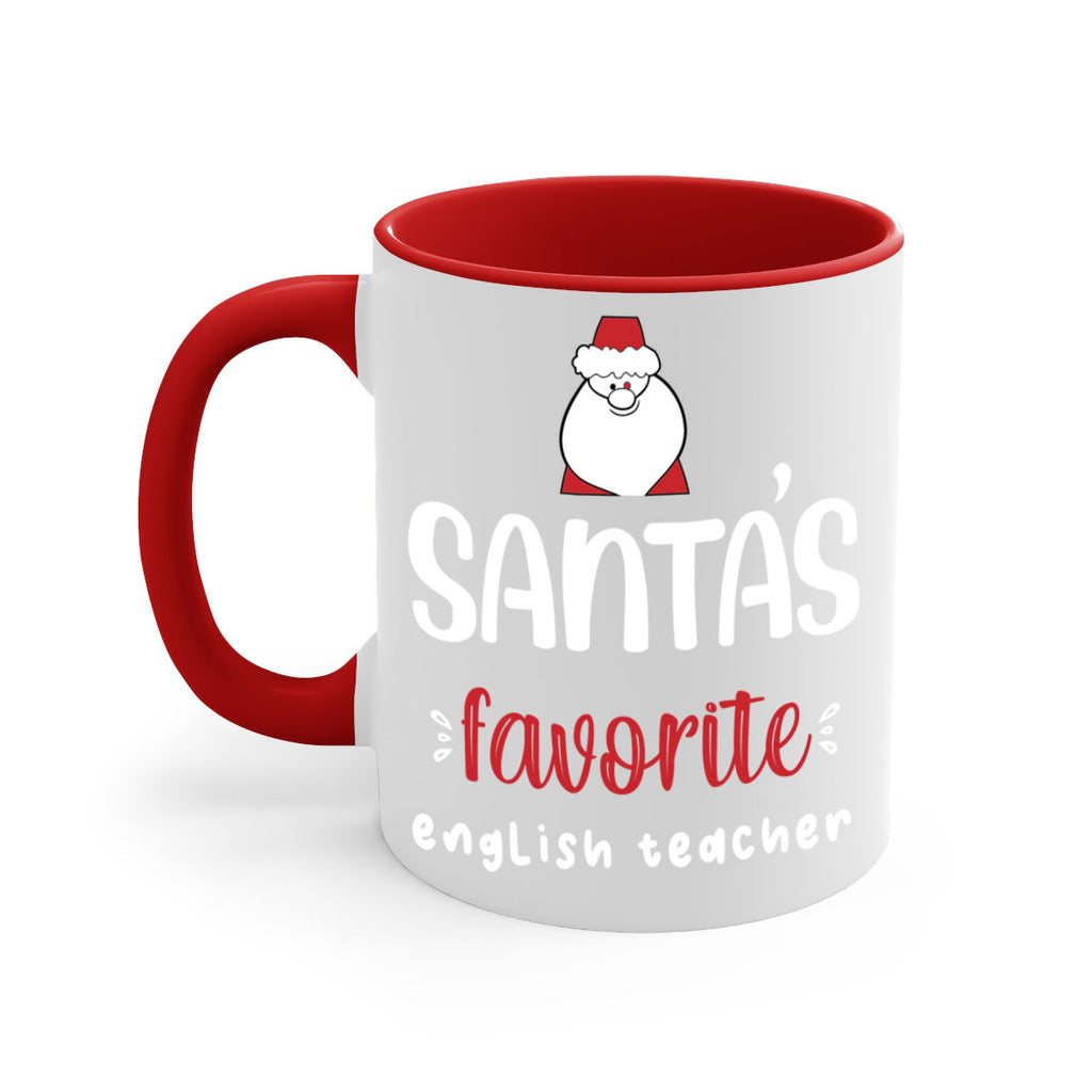 santa's favorite english teacher style 613#- christmas-Mug / Coffee Cup