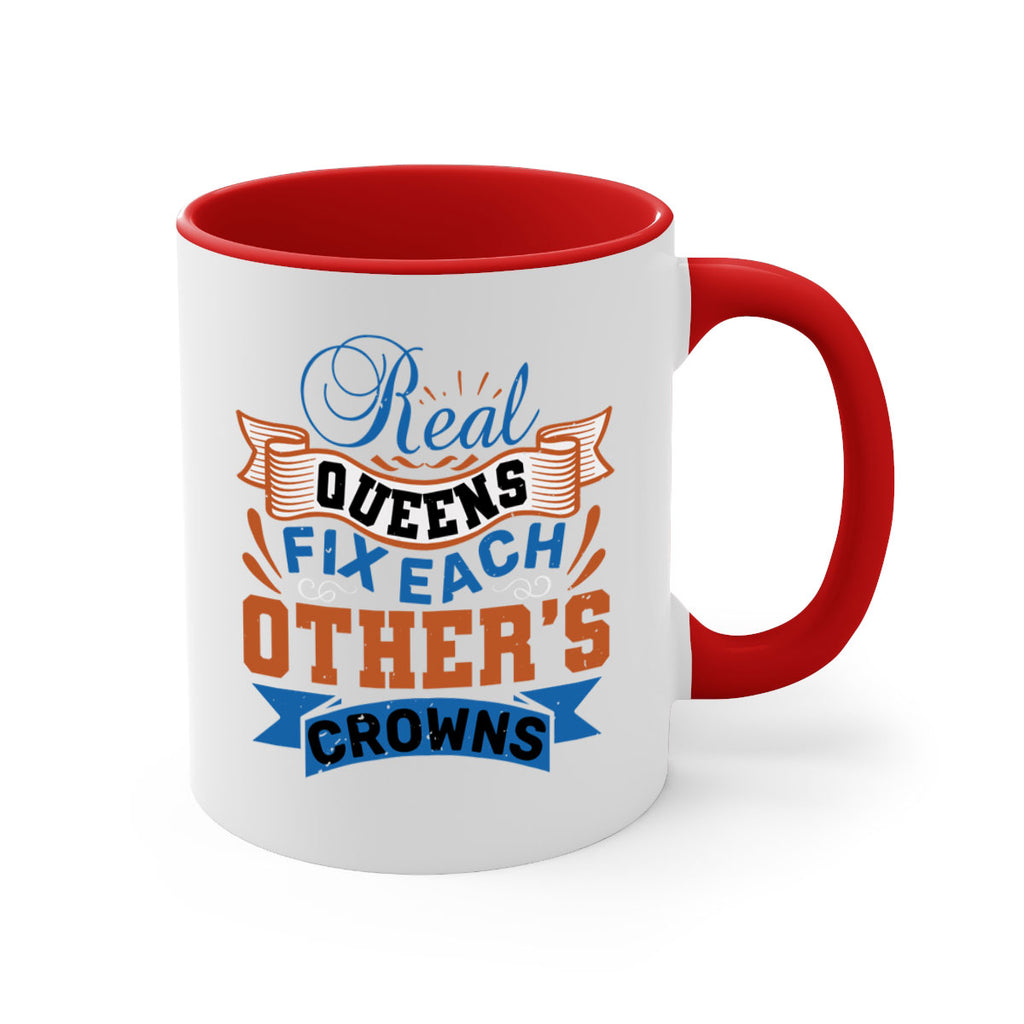 Real queens fix each other’s crowns Style 62#- best friend-Mug / Coffee Cup