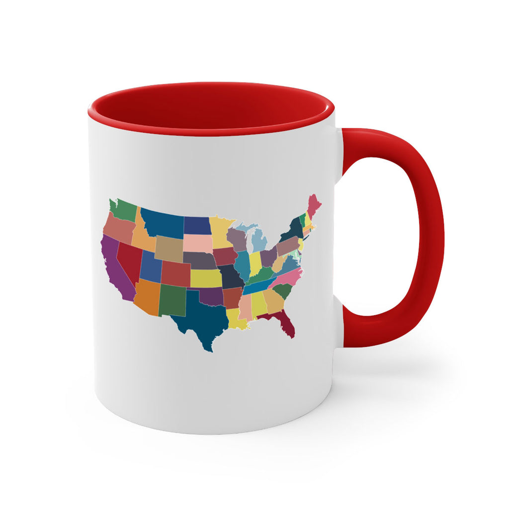Separate Color Map Style 73#- 4th Of July-Mug / Coffee Cup
