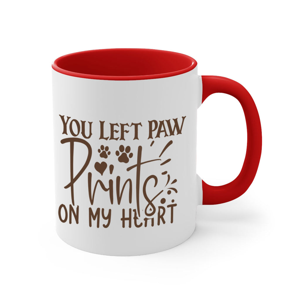 You Left Paw Prints On My Heart Style 53#- Dog-Mug / Coffee Cup