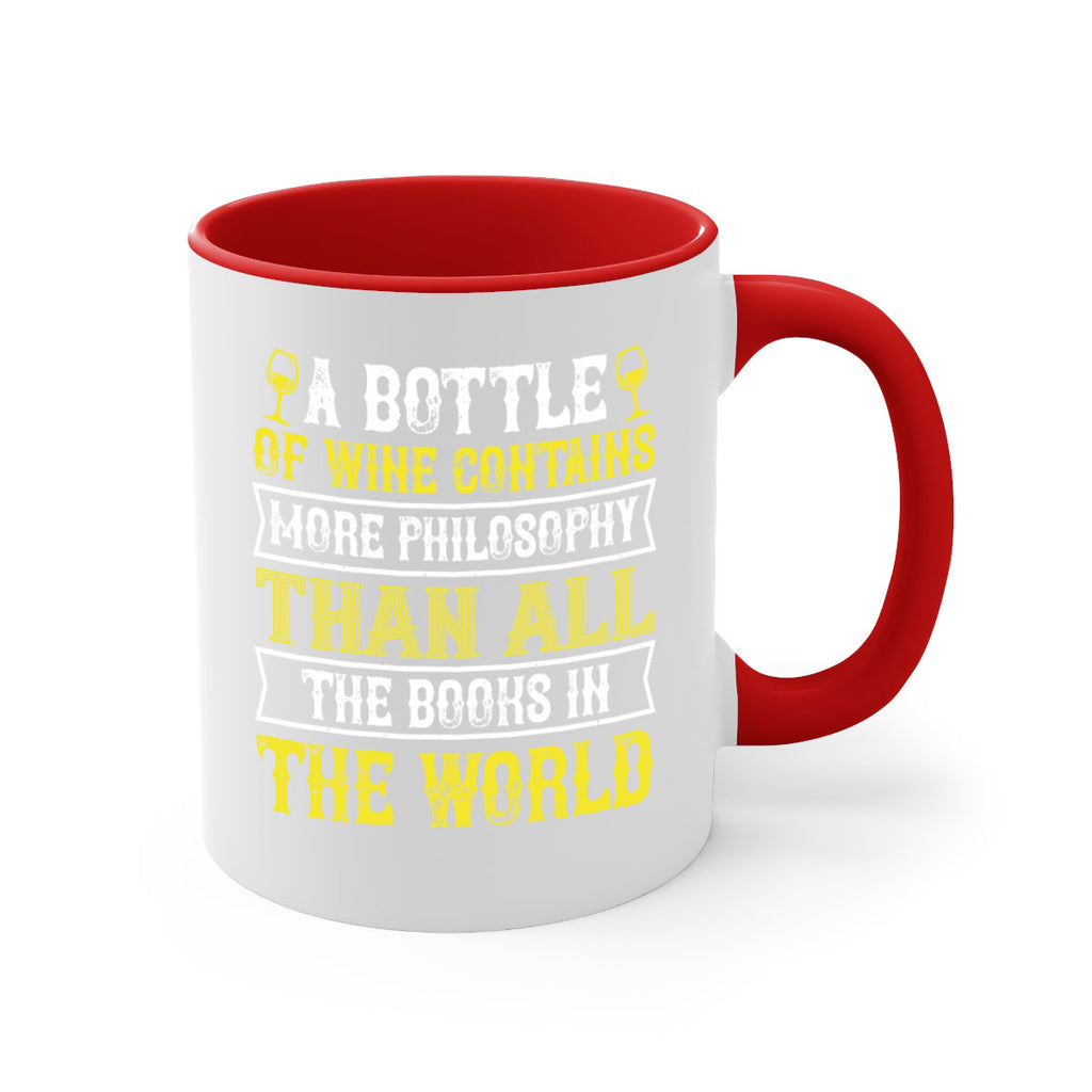 a bottle of wine contains more philosophy 97#- wine-Mug / Coffee Cup