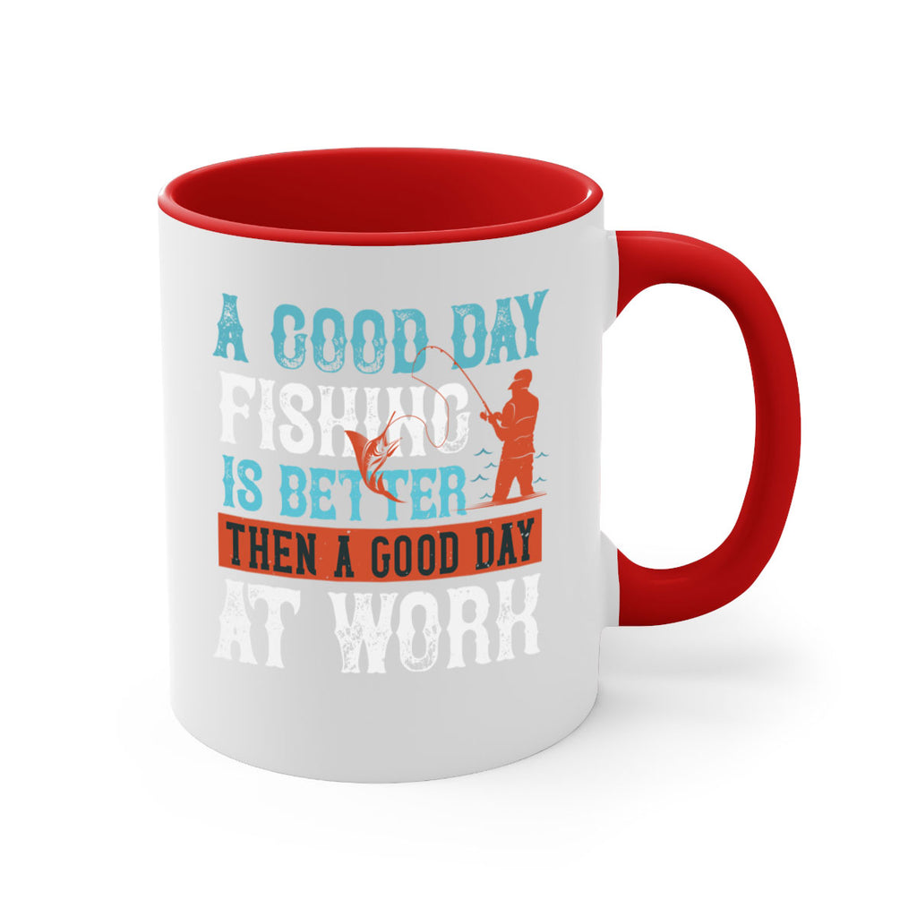 a good day fishing 186#- fishing-Mug / Coffee Cup