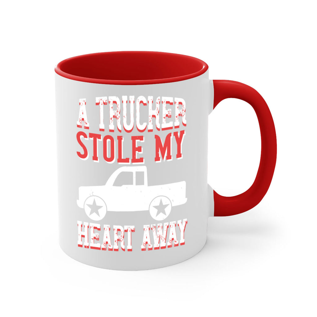 a trucker stole my heart away Style 39#- truck driver-Mug / Coffee Cup