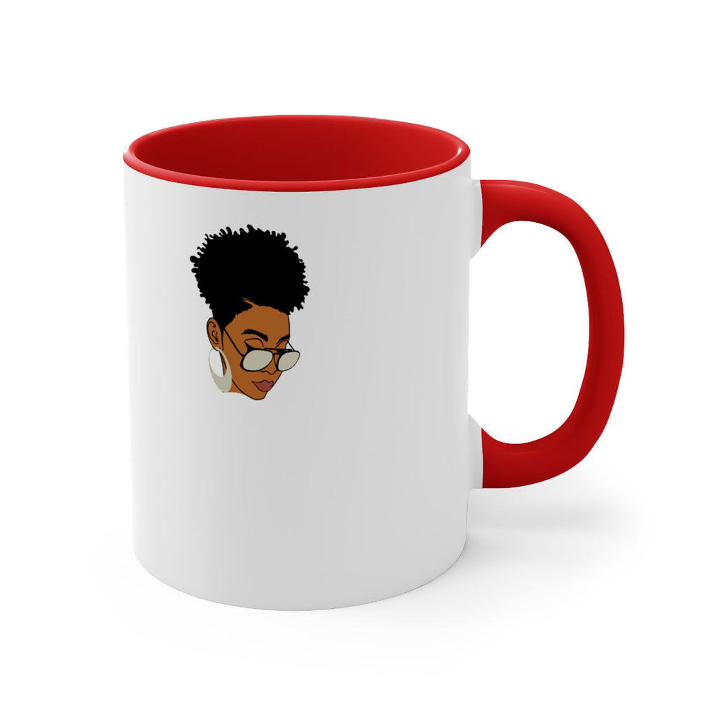 black afro 44#- Black women - Girls-Mug / Coffee Cup