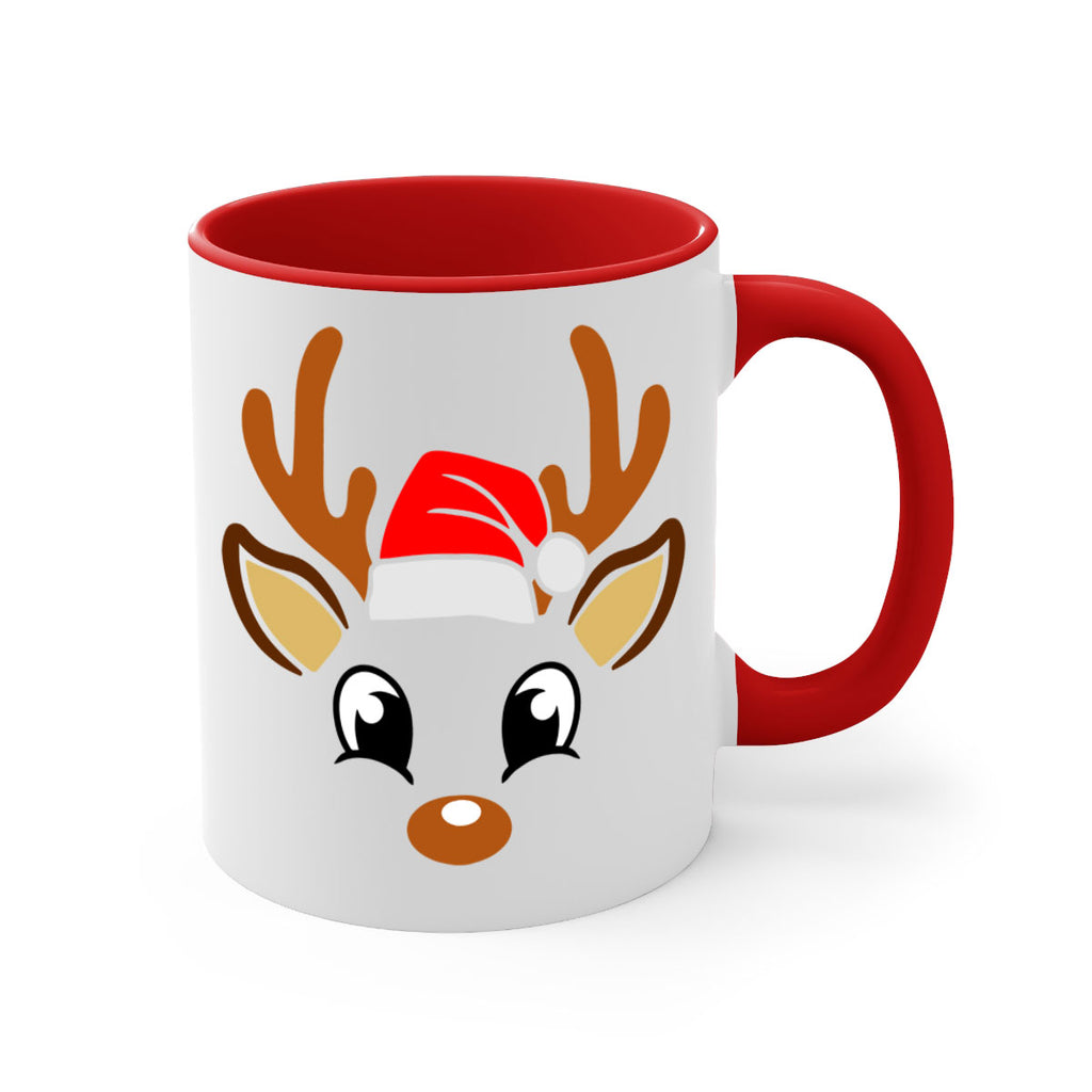 reindeer face style 596#- christmas-Mug / Coffee Cup