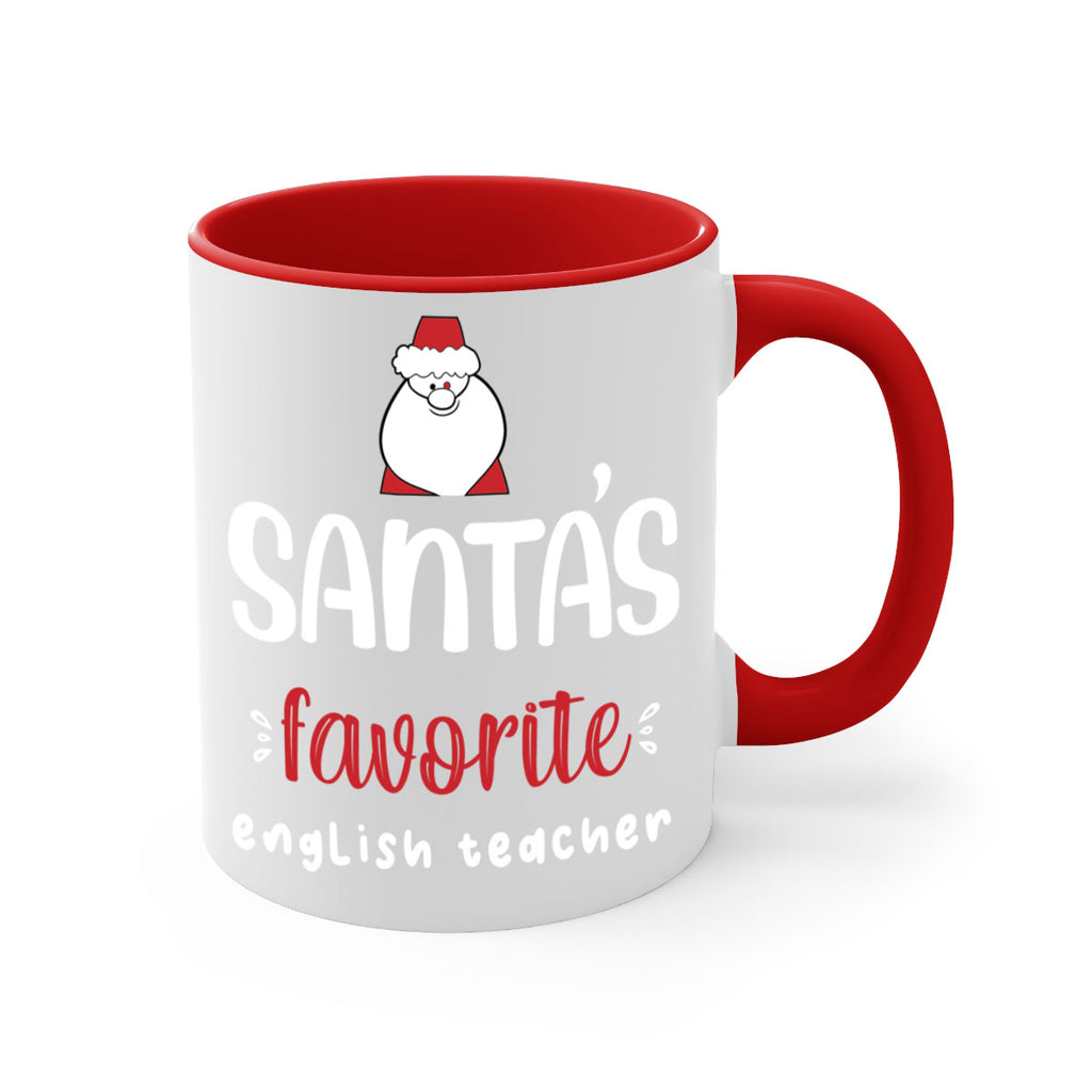 santa's favorite english teacher style 613#- christmas-Mug / Coffee Cup