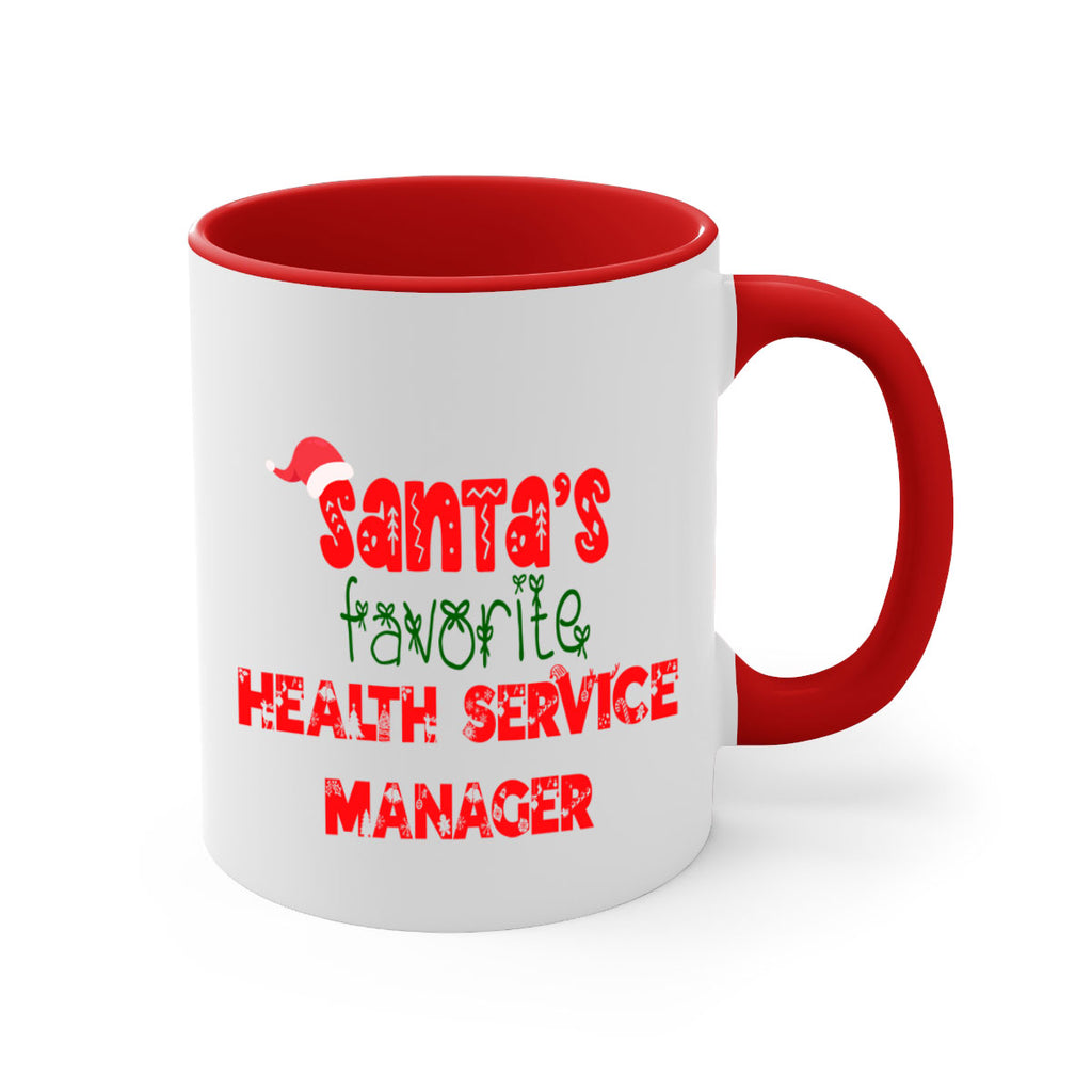 santas favorite health service manager style 866#- christmas-Mug / Coffee Cup
