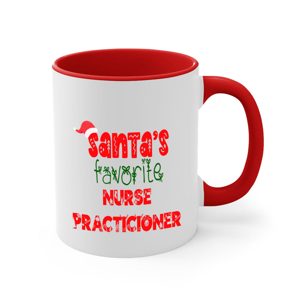 santas favorite nurse practicioner style 978#- christmas-Mug / Coffee Cup