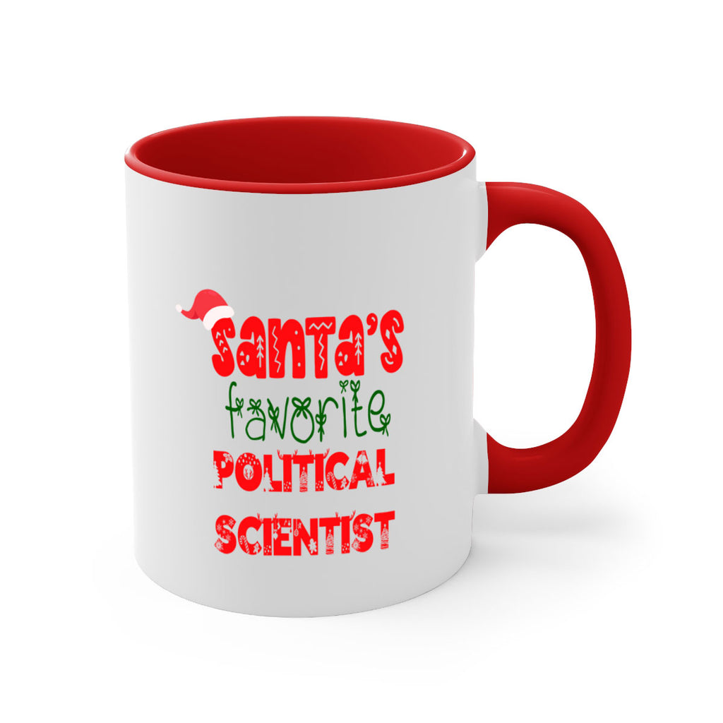 santas favorite political scientist style 1028#- christmas-Mug / Coffee Cup