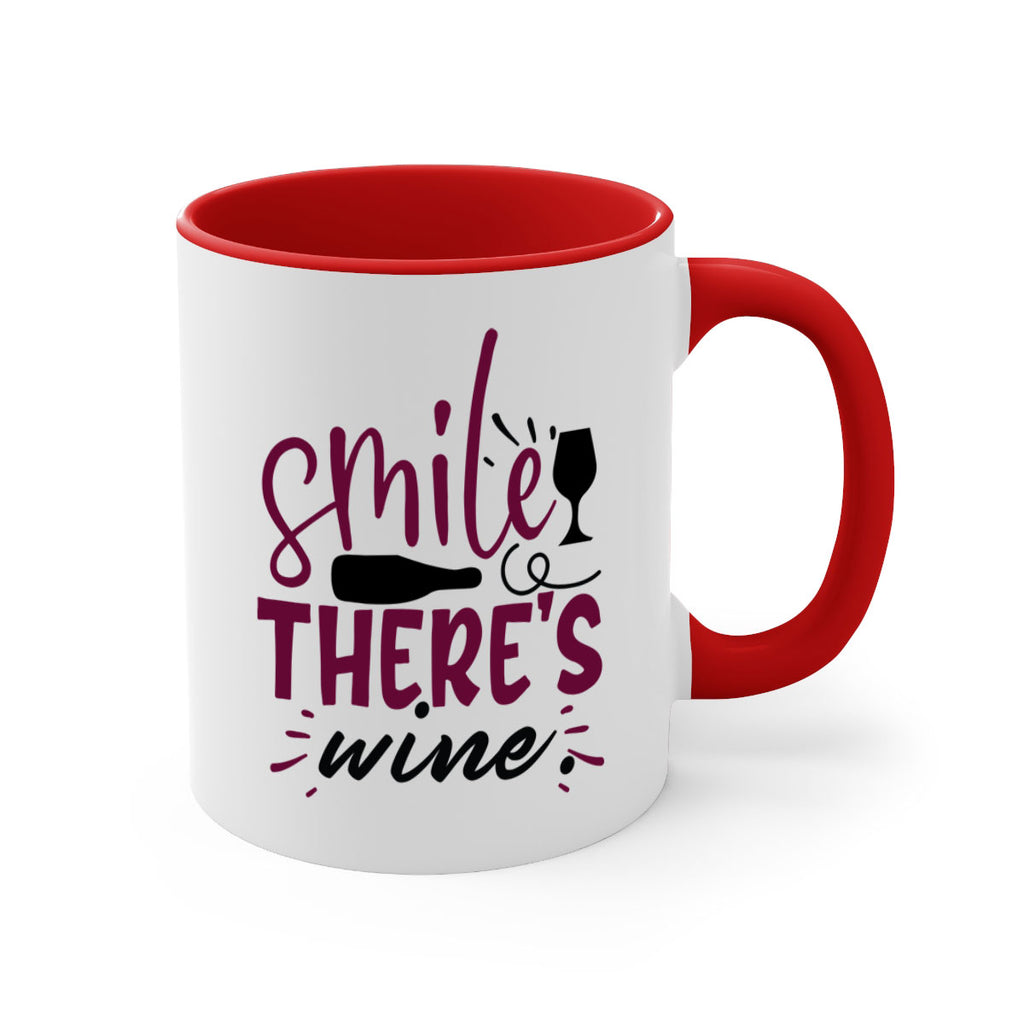 smile theres wine 159#- wine-Mug / Coffee Cup