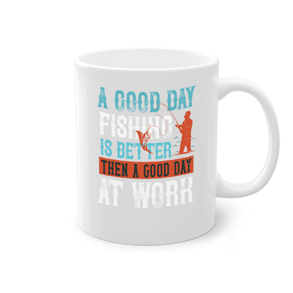 a good day fishing 186#- fishing-Mug / Coffee Cup