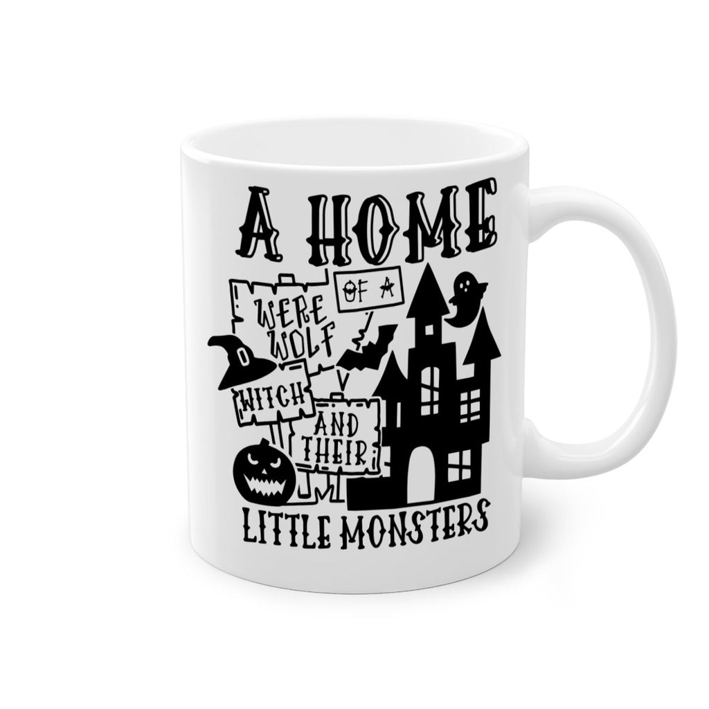 a home of a were wolf witch and their little monsters 96#- halloween-Mug / Coffee Cup