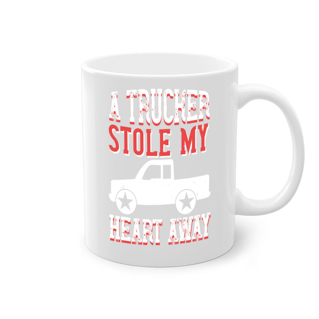 a trucker stole my heart away Style 39#- truck driver-Mug / Coffee Cup