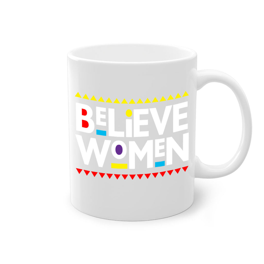 believewomen 254#- black words - phrases-Mug / Coffee Cup