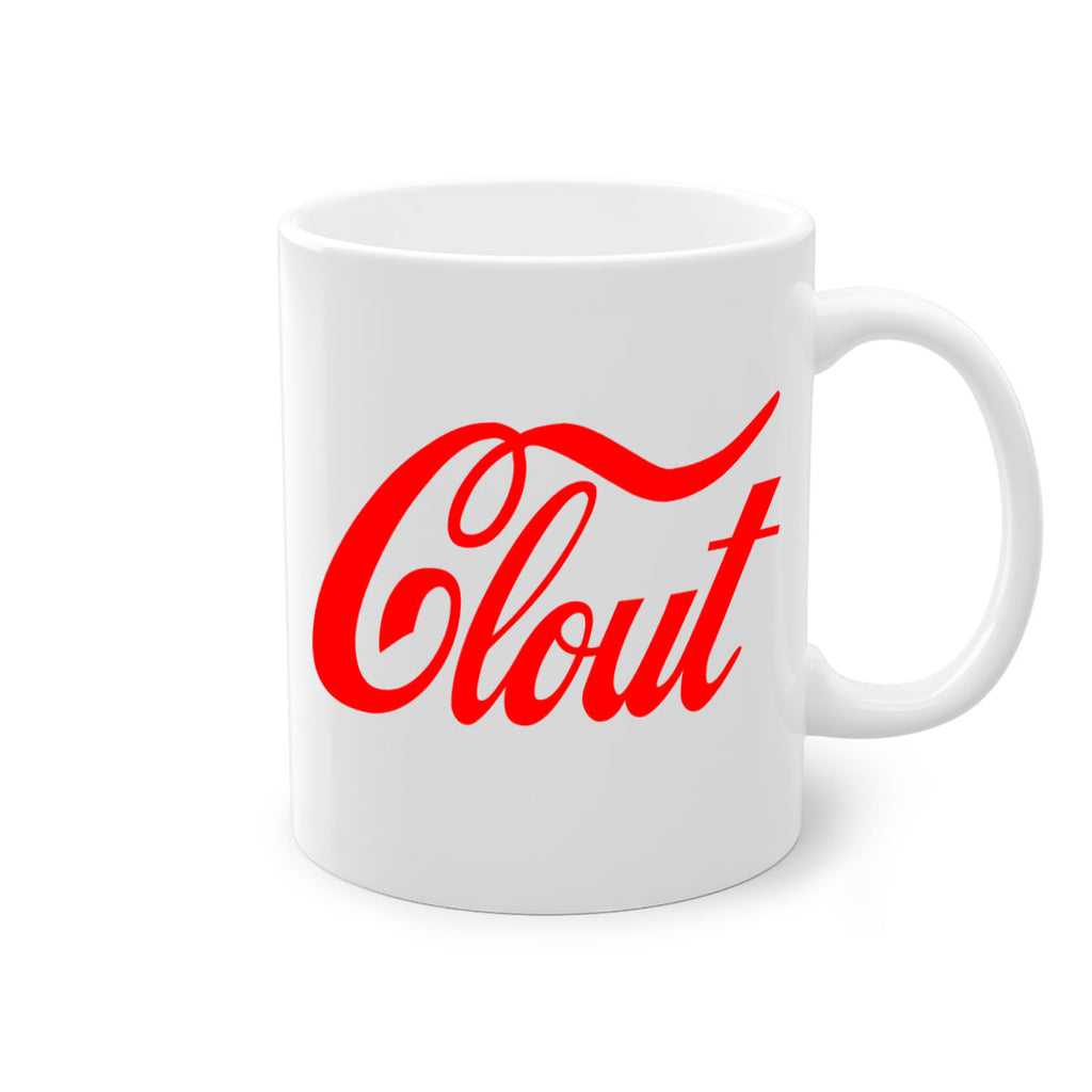 clout 185#- black words - phrases-Mug / Coffee Cup