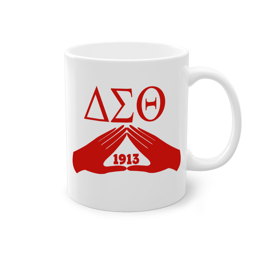 delta sigma theta 8#- black words - phrases-Mug / Coffee Cup