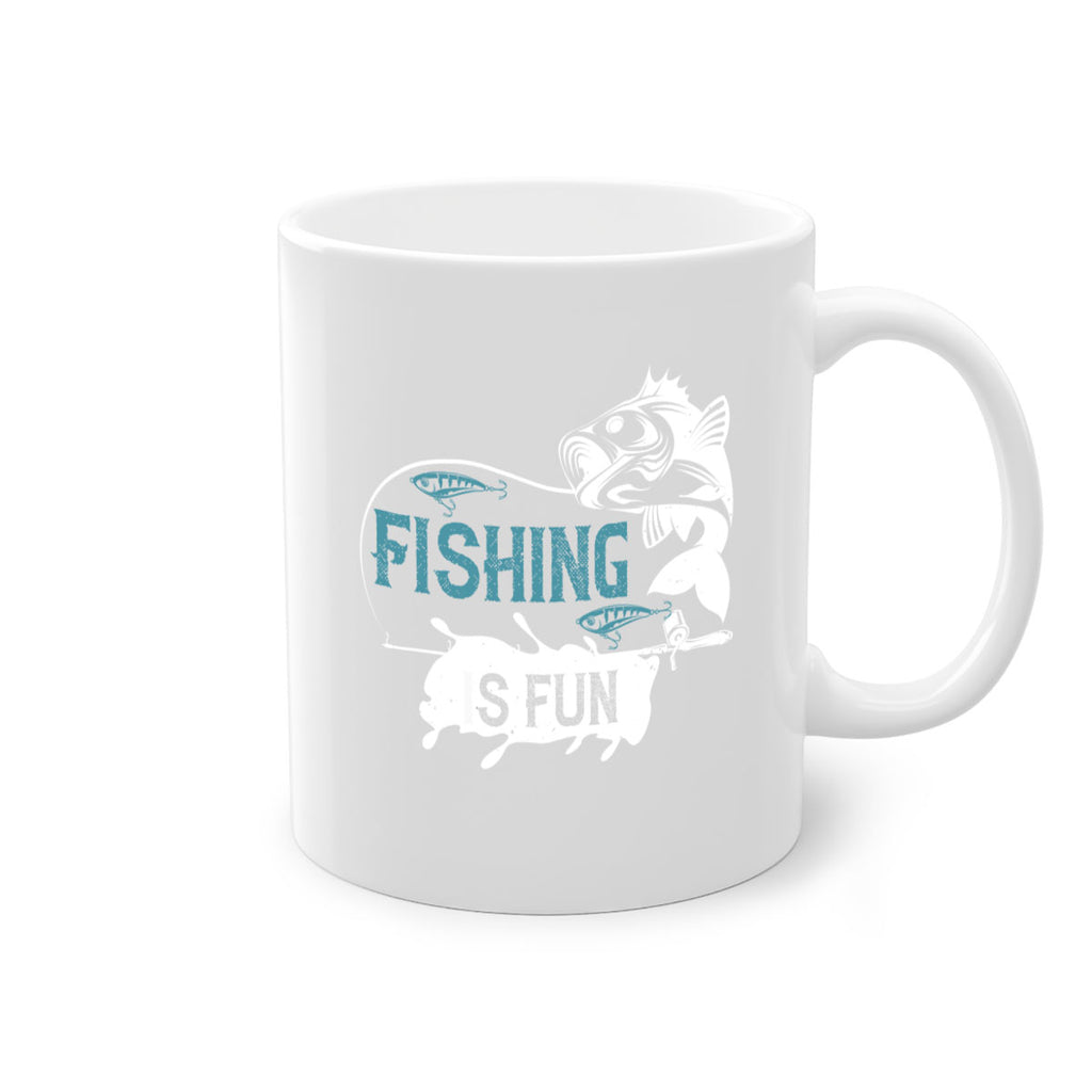 fishing is fun 274#- fishing-Mug / Coffee Cup